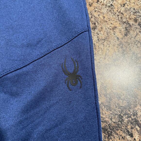 Spyder Mens Jogger Pant Pull On Drawstring Athleisure Gorpcore Blue Size XL KL - Picture 4 of 6